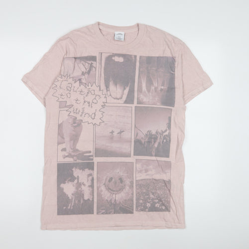 Urban Outfitters Pink XS T-Shirt, Unisex, Cotton