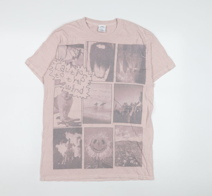 Urban Outfitters Pink XS T-Shirt, Unisex, Cotton