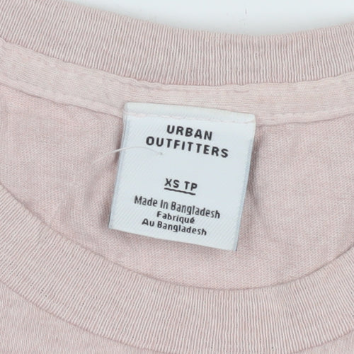 Urban Outfitters Pink XS T-Shirt, Unisex, Cotton