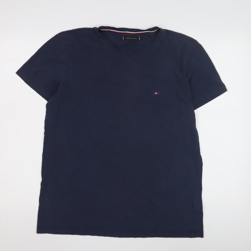 Tommy Hilfiger Men's Blue XL T-Shirt Short Sleeve Cotton