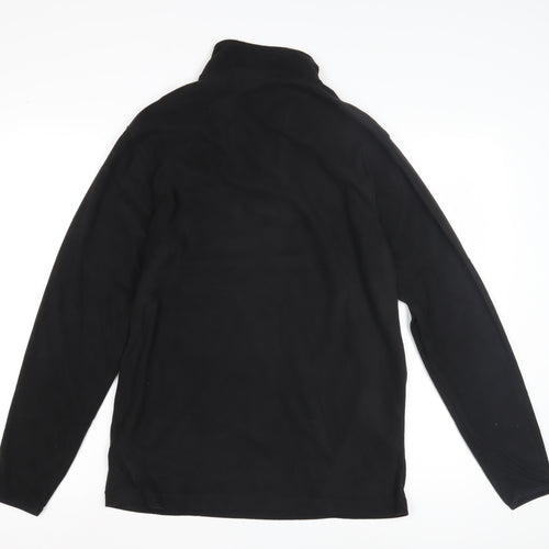 Roly Men's Black Henley Sweatshirt Size S