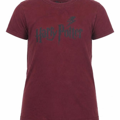 Girls Harry Potter Red Graphic T-Shirt Short Sleeve
