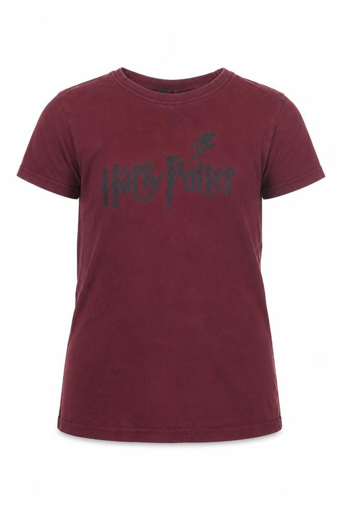 Girls Harry Potter Red Graphic T-Shirt Short Sleeve