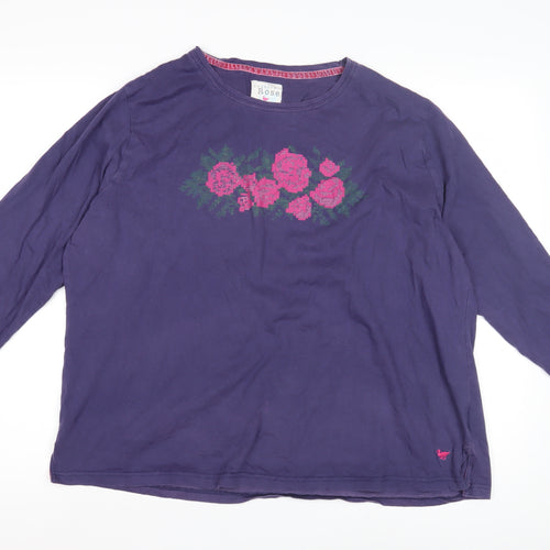 Country Rose Women's Purple XL Floral T-Shirt
