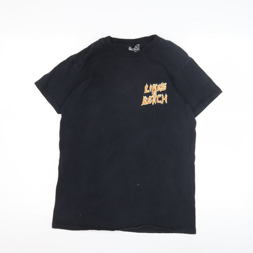 Life's a Beach Men's Black Graphic T-Shirt S
