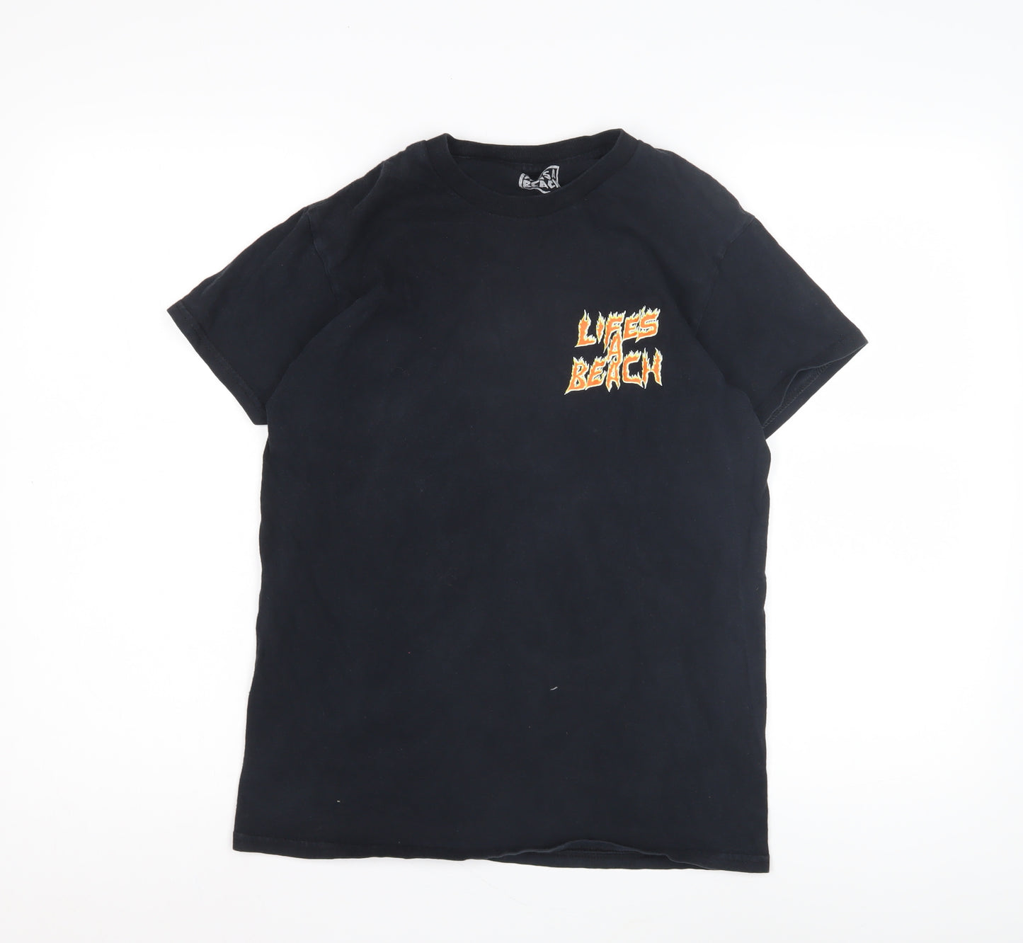 Life's a Beach Men's Black Graphic T-Shirt S