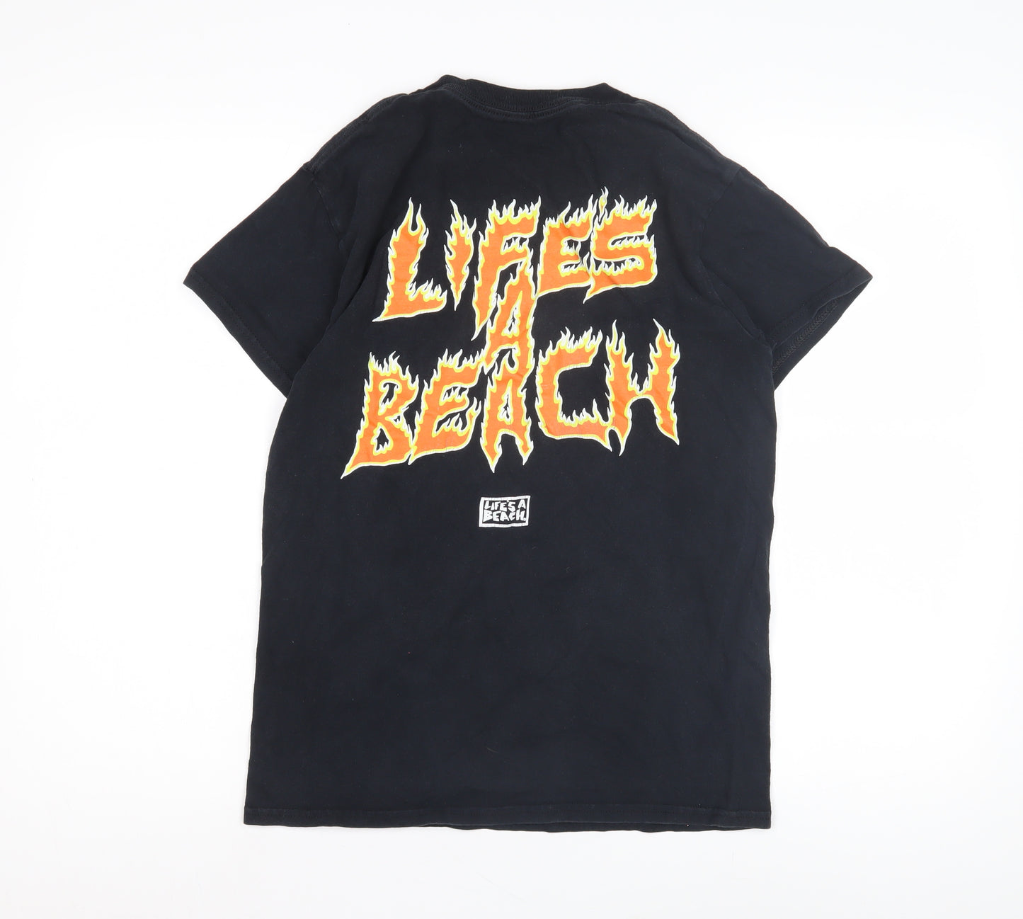 Life's a Beach Men's Black Graphic T-Shirt S