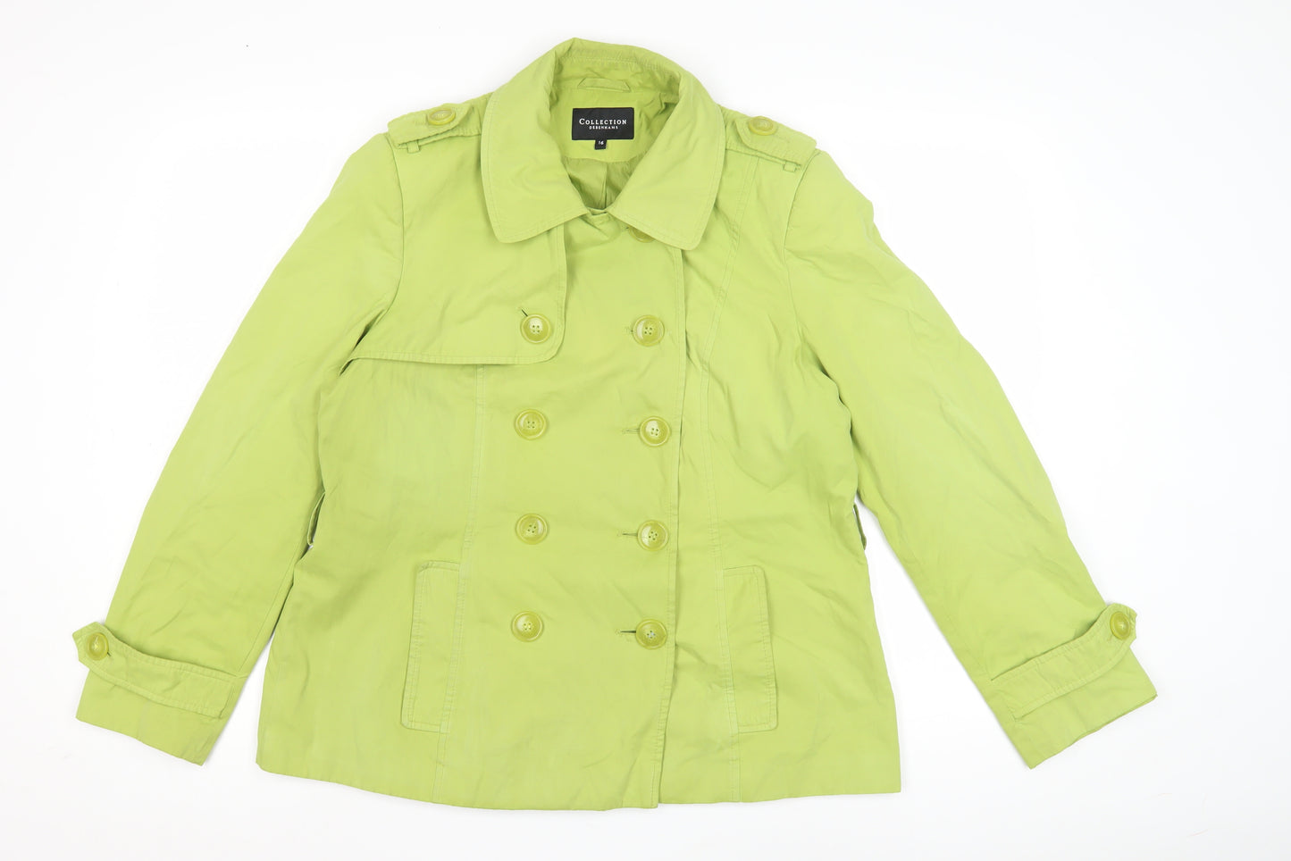Debenhams Women's Size 16 Green Coat