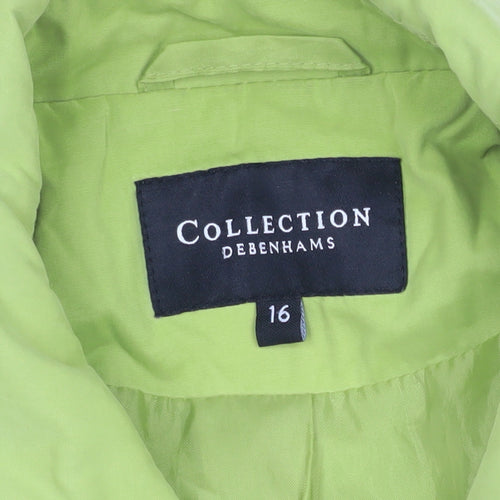 Debenhams Women's Size 16 Green Coat