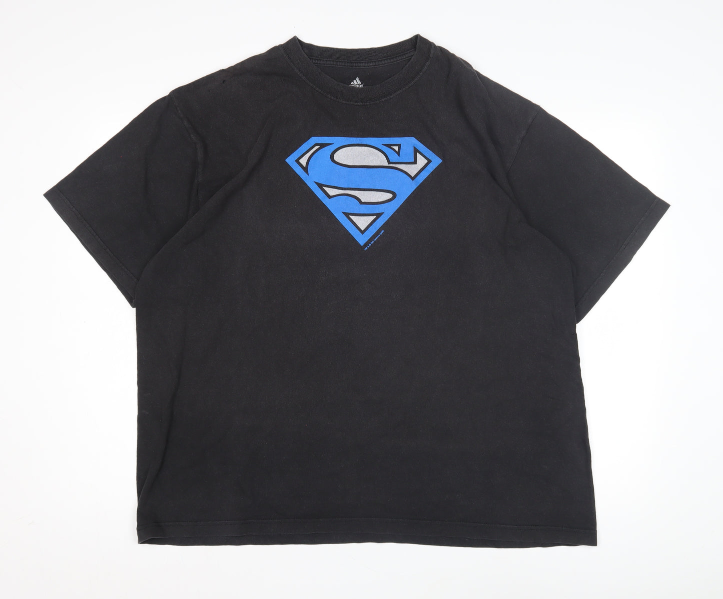 Adidas Men's Black XL Superman Graphic T-Shirt