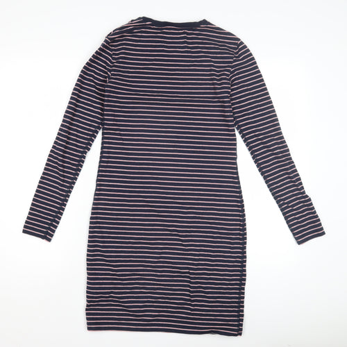 Jack Wills Women's Blue Striped T-Shirt Dress, Size 8