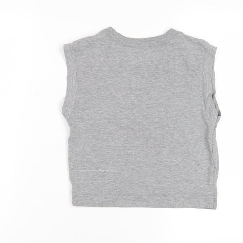 Nike Unisex Grey Sports T-Shirt, S, Crew Neck, Casual