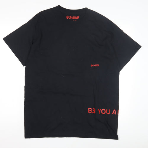 Benaiah Men's Black XL Cotton Logo T-Shirt