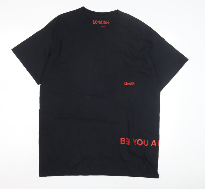 Benaiah Men's Black XL Cotton Logo T-Shirt