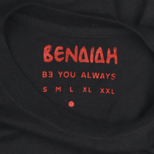 Benaiah Men's Black XL Cotton Logo T-Shirt