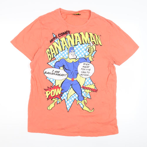 Bananaman Men's Orange XXL Comic T-Shirt