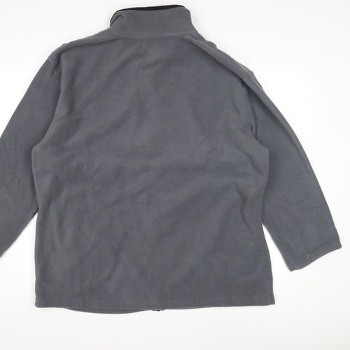 Atlas For Men Grey Fleece Jacket - L, Winter Casual