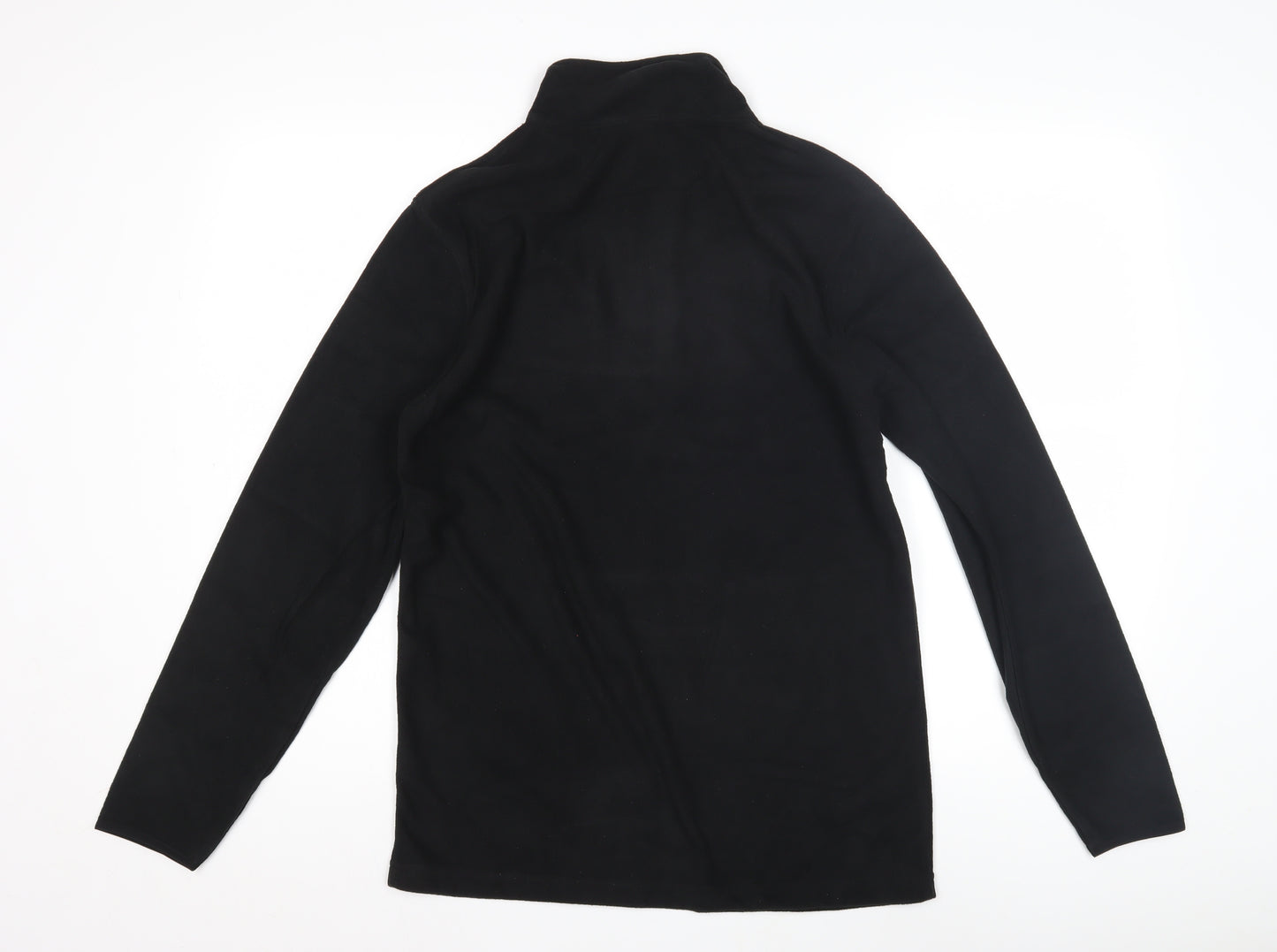 Roly Black Unisex Sweatshirt S 1/4 Zip Fleece