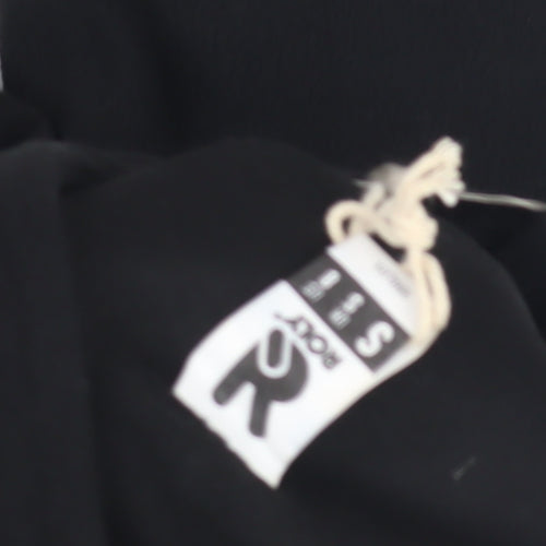 Roly Black Unisex Sweatshirt S 1/4 Zip Fleece