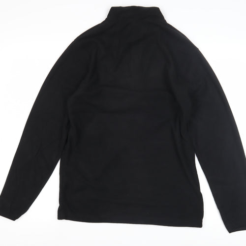 Roly Men's Black Fleece Pullover Sweatshirt S
