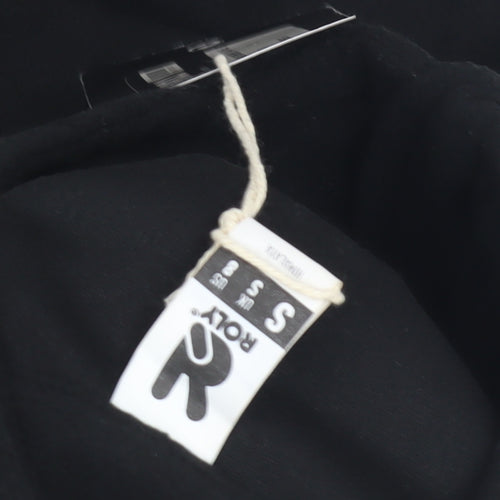 Roly Men's Black Fleece Pullover Sweatshirt S