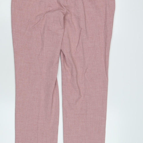 Marks and Spencer Men's Pink Slim Trousers, Size 32L