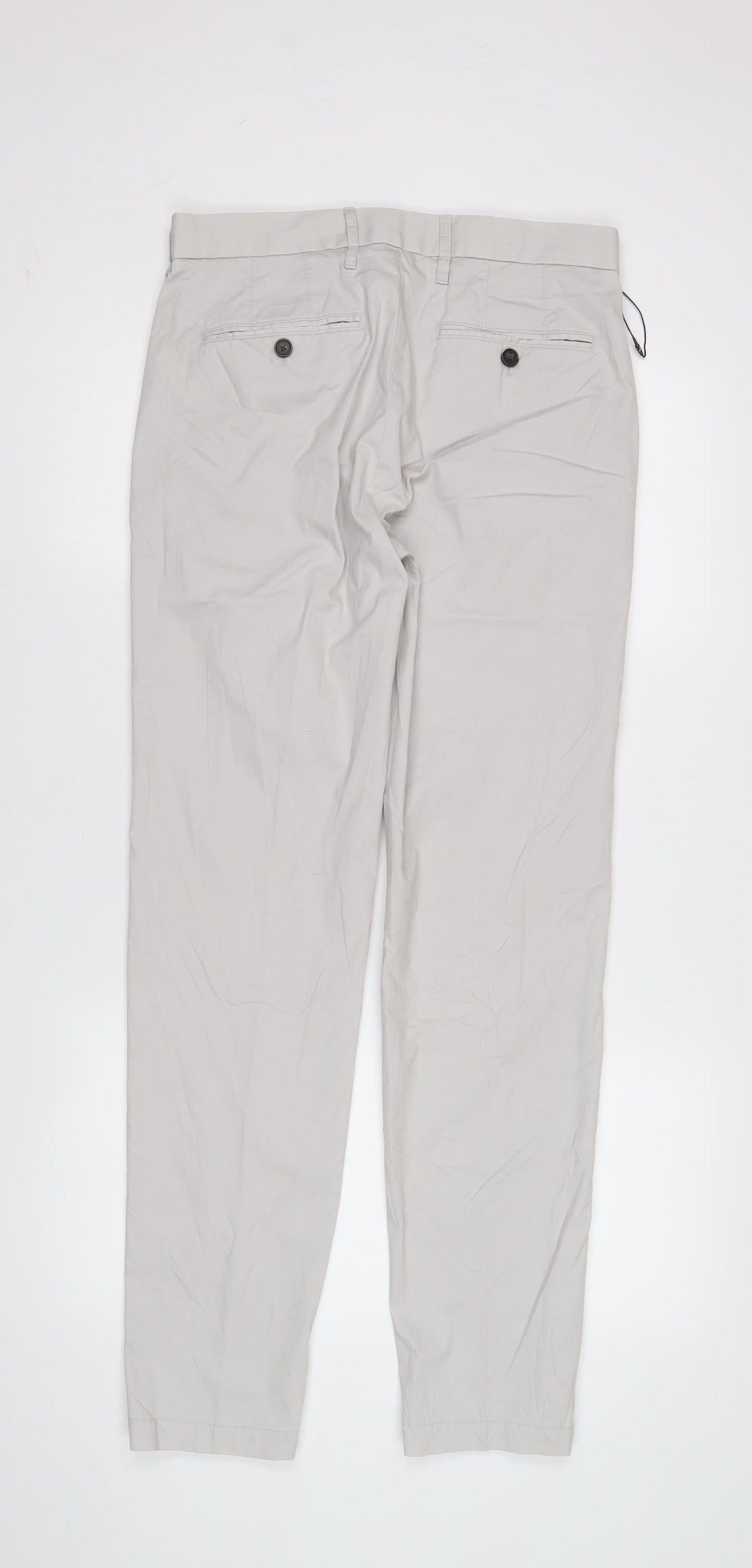 Marks and Spencer Men's Beige Chino Trousers Size 30