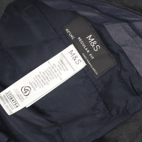 Marks and Spencer Men's Grey Dress Pants, 42