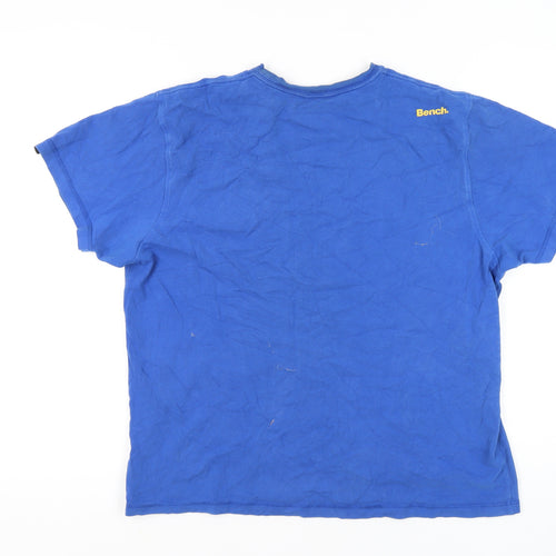 Bench Blue Unisex T-Shirt - XL, Casual Cotton Crew