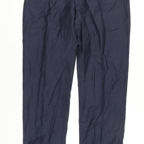 Marks and Spencer Mens Blue Dress Pants 36 Regular Fit