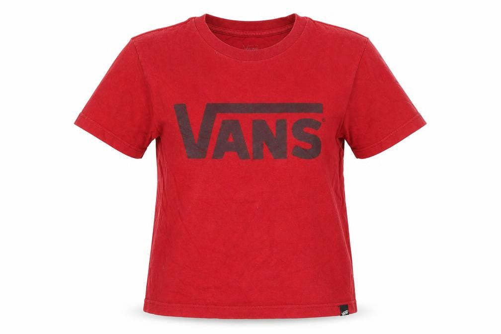 Front view of Vans Red unisex t-shirt l - classic crew neck