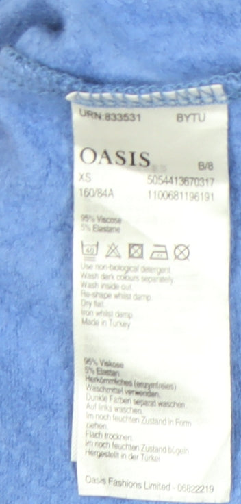 Oasis Women's Blue XS Long Sleeve Top