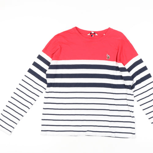 U.S. Polo Assn. Women's Striped T-Shirt, Size 10, New