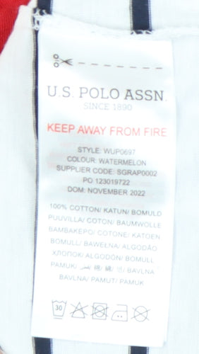 U.S. Polo Assn. Women's Striped T-Shirt, Size 10, New