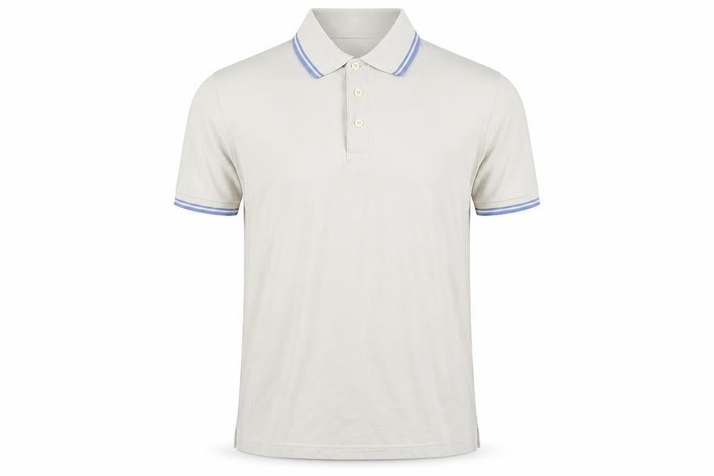 Front view of Marks & Spencer Beige Men’s Polo S Short Sleeve