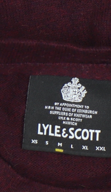 Lyle & Scott Men's Red Pullover Jumper M