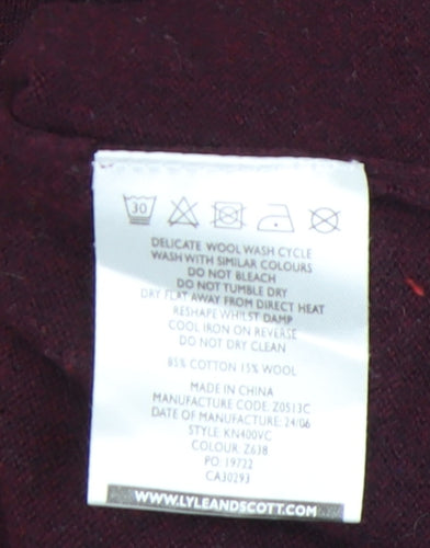 Lyle & Scott Men's Red Pullover Jumper M