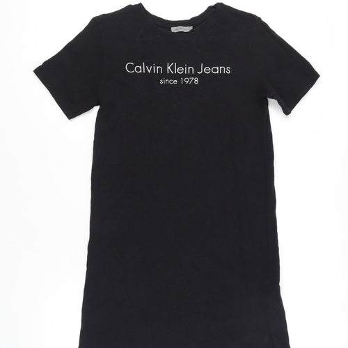 Calvin Klein Jeans Women's Black XS T-Shirt Dress