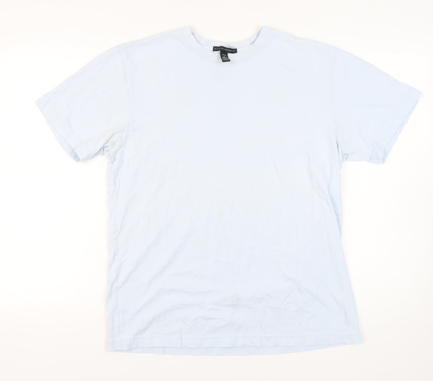 Banana Republic Men's White L Cotton Crew Neck T-Shirt