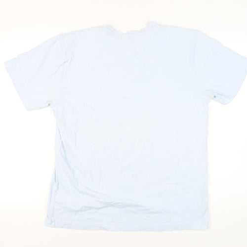 Banana Republic Men's White L Cotton Crew Neck T-Shirt