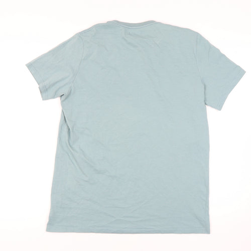 Brosbi Unisex Blue XL Basic Cotton T-Shirt