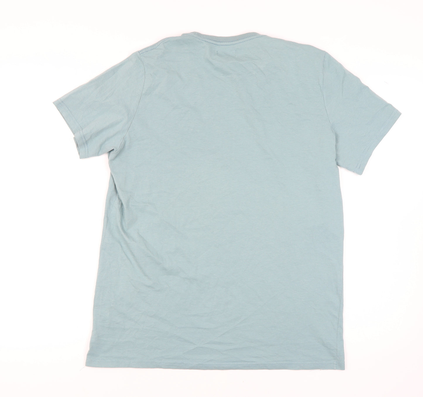 Brosbi Unisex Blue XL Basic Cotton T-Shirt