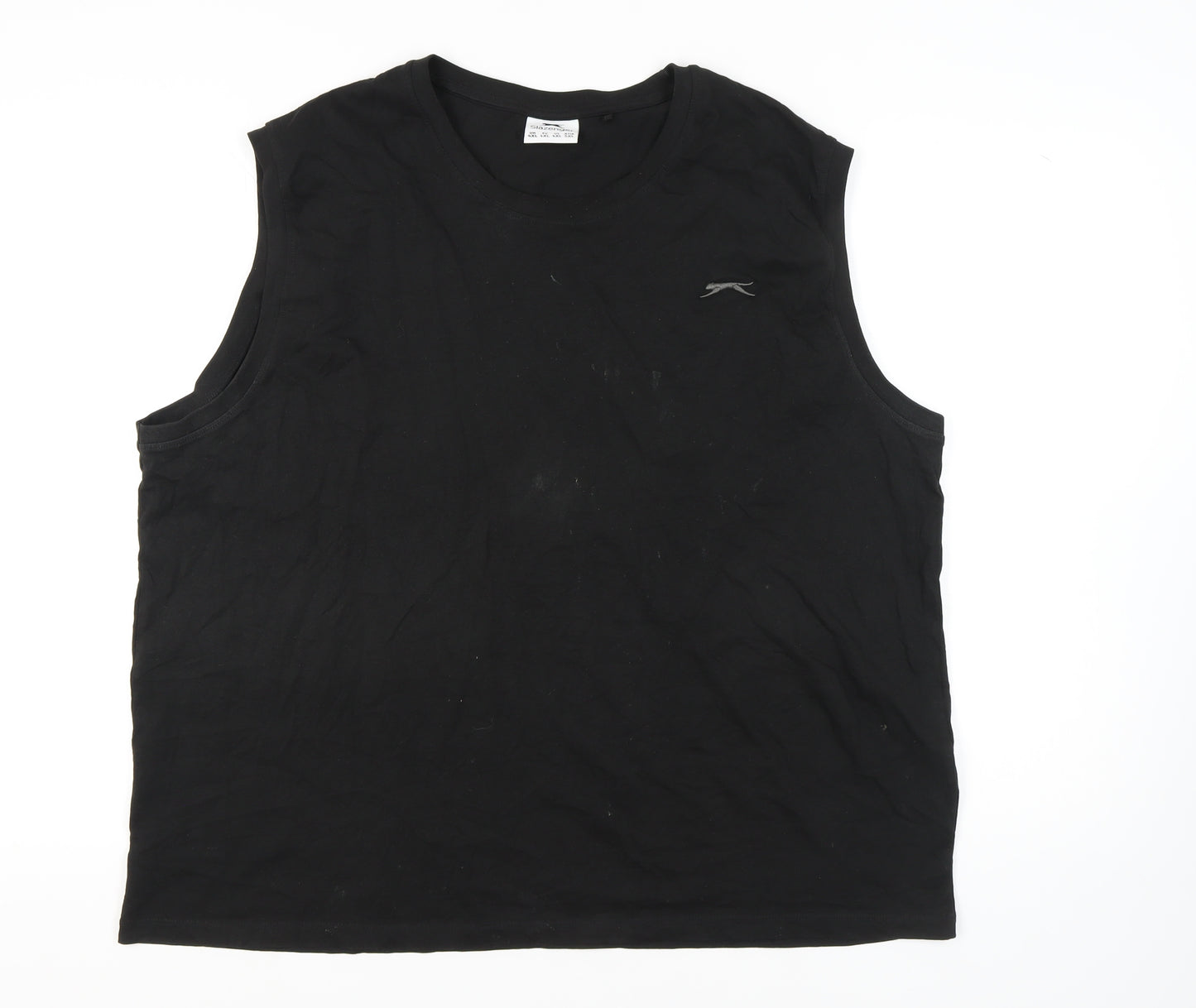 Slazenger Men's Black Tank Top 4XL Sleeveless Cotton