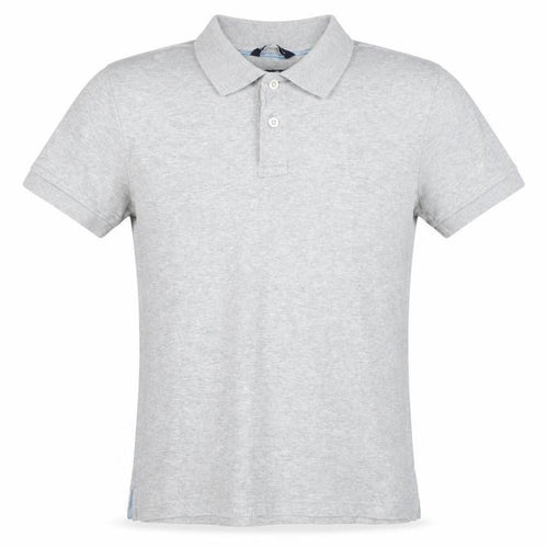 Crew Clothing Co. Men's Grey Slim Fit Polo, S, Cotton