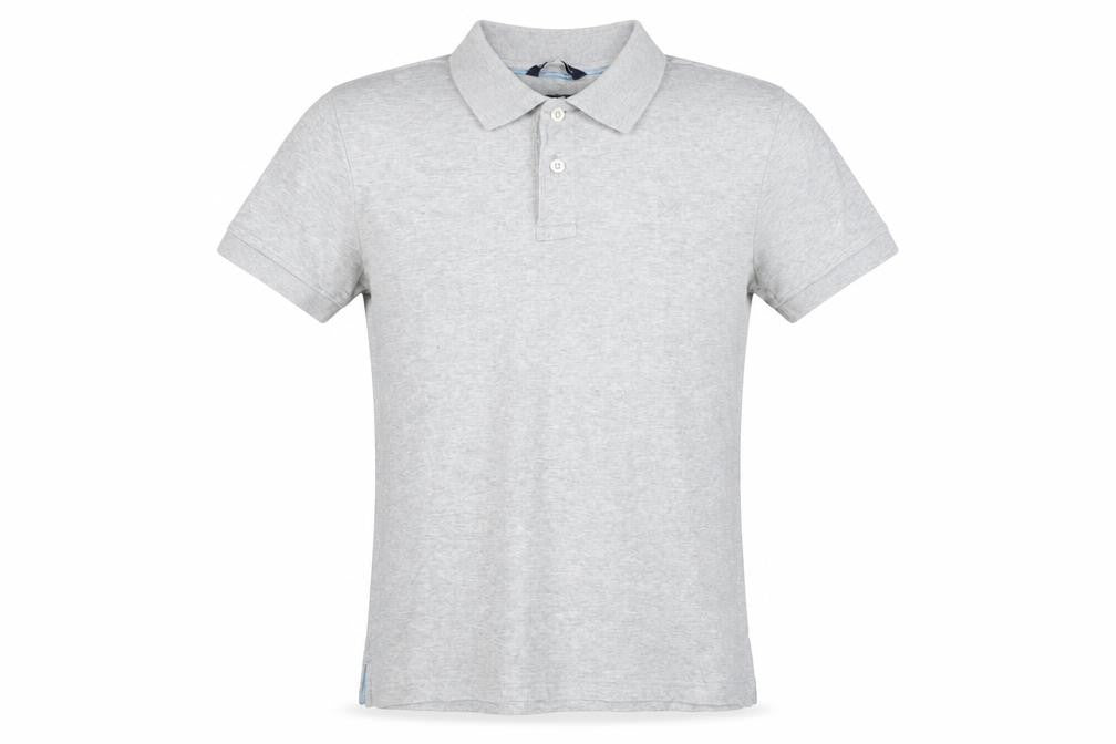 Crew Clothing Co. Men's Grey Slim Fit Polo, S, Cotton