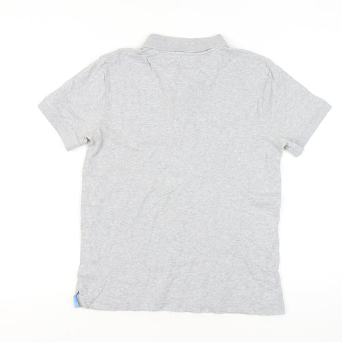 Crew Clothing Co. Men's Grey Slim Fit Polo, S, Cotton
