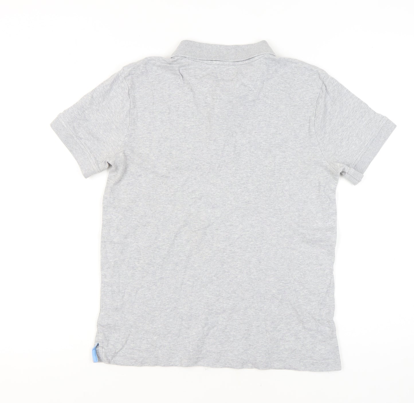 Crew Clothing Co. Men's Grey Slim Fit Polo, S, Cotton