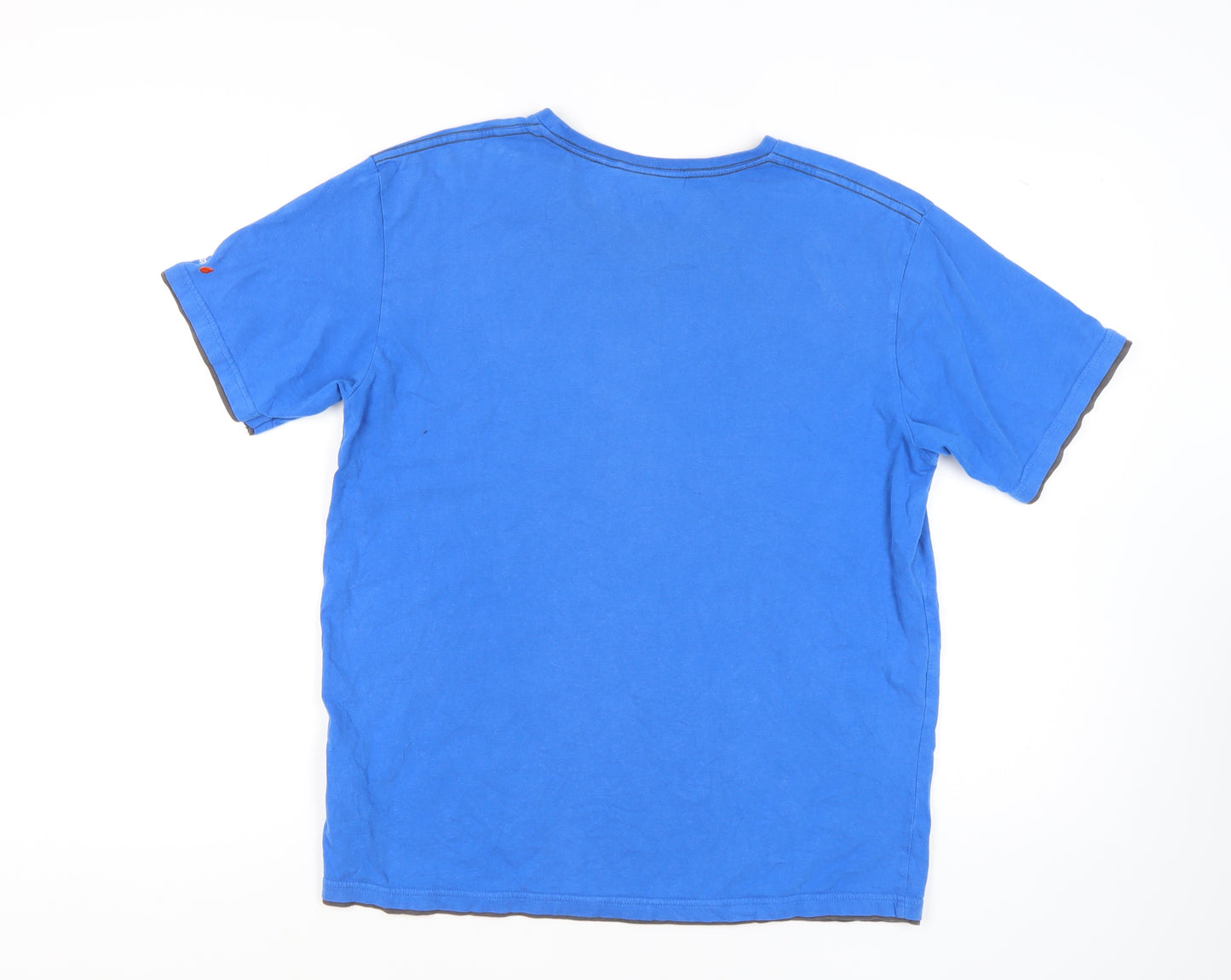 Peter Storm Men's Blue Cotton Crew Neck T-Shirt L
