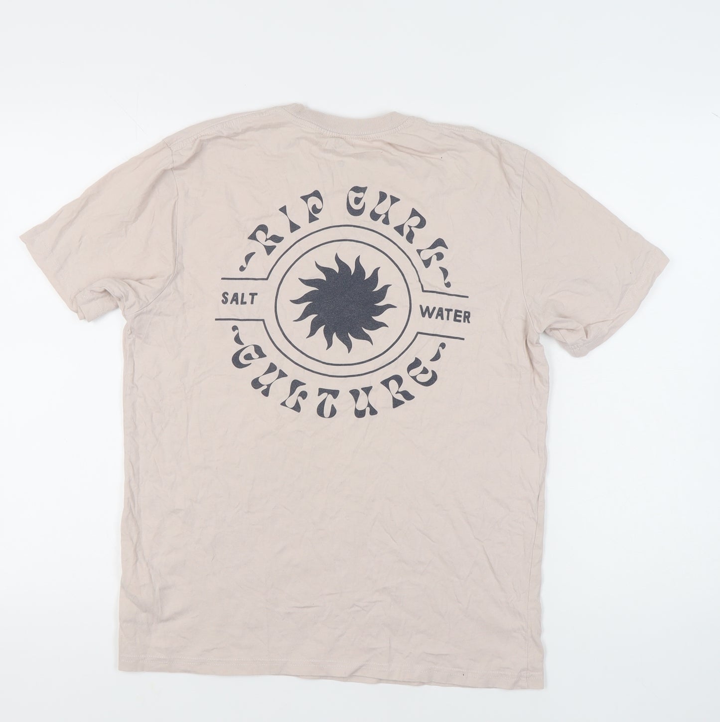 Rip Curl Men's Beige Graphic Print T-Shirt Size S
