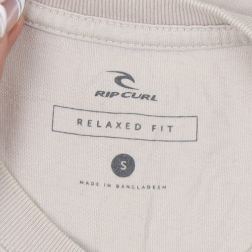 Rip Curl Men's Beige Graphic Print T-Shirt Size S